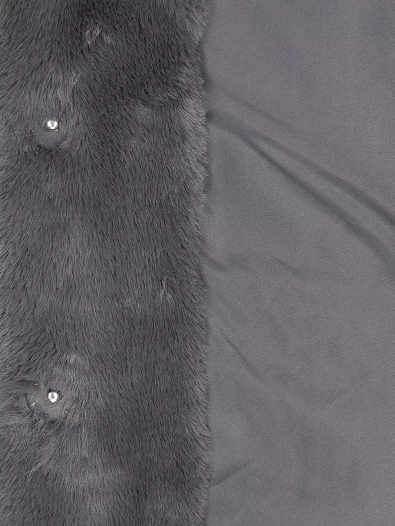 RINO&PELLE Gilet in Felloptik LISON grau