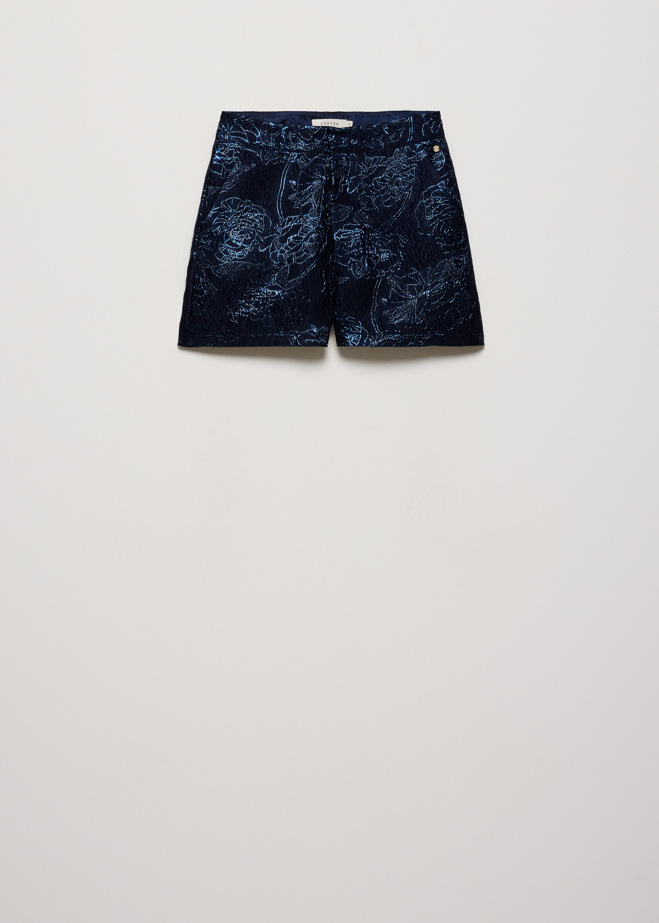 Shorts met jacquard bloemen