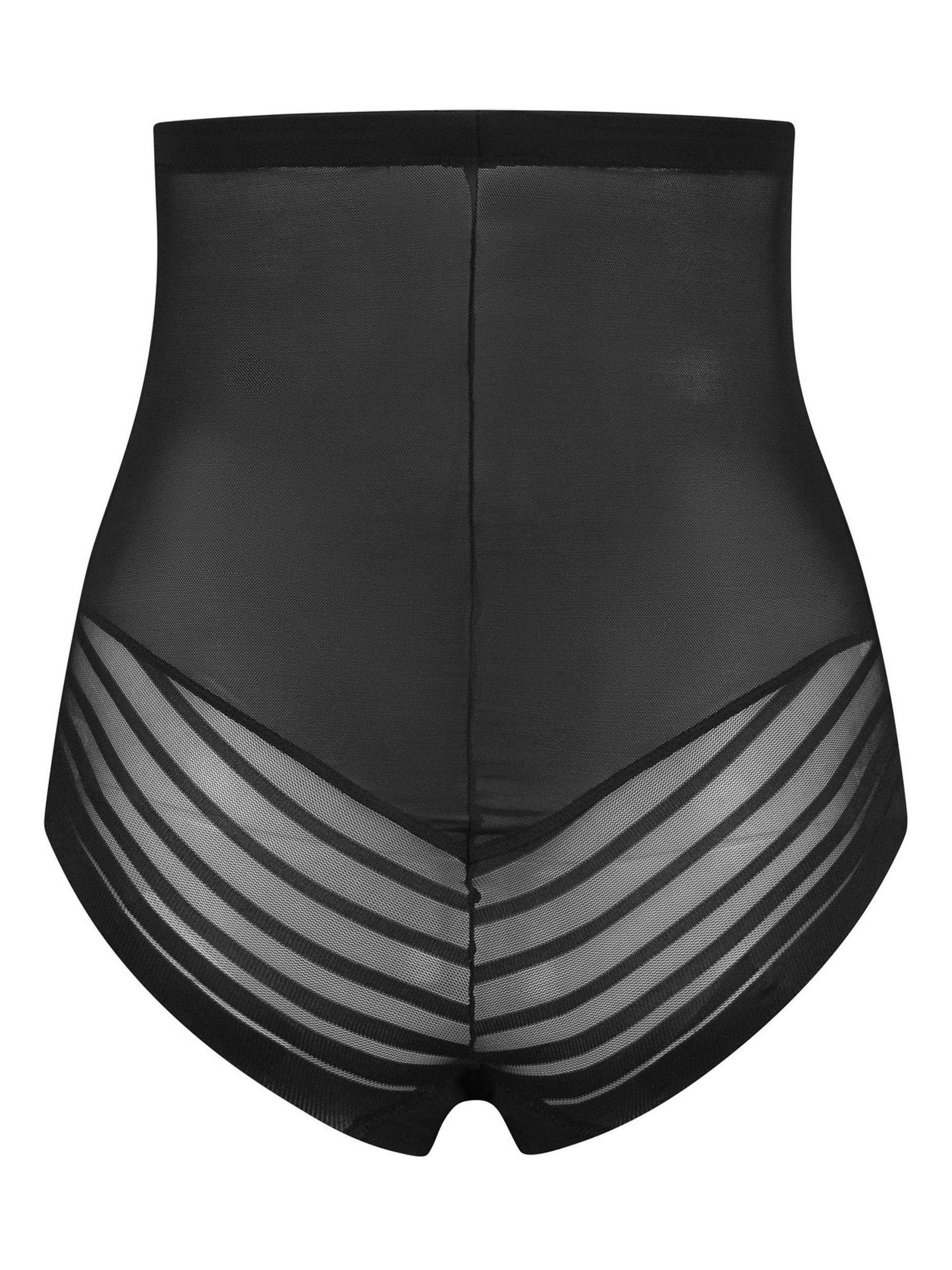 Zwart - Bye Bra Powermesh slip met hoge taille