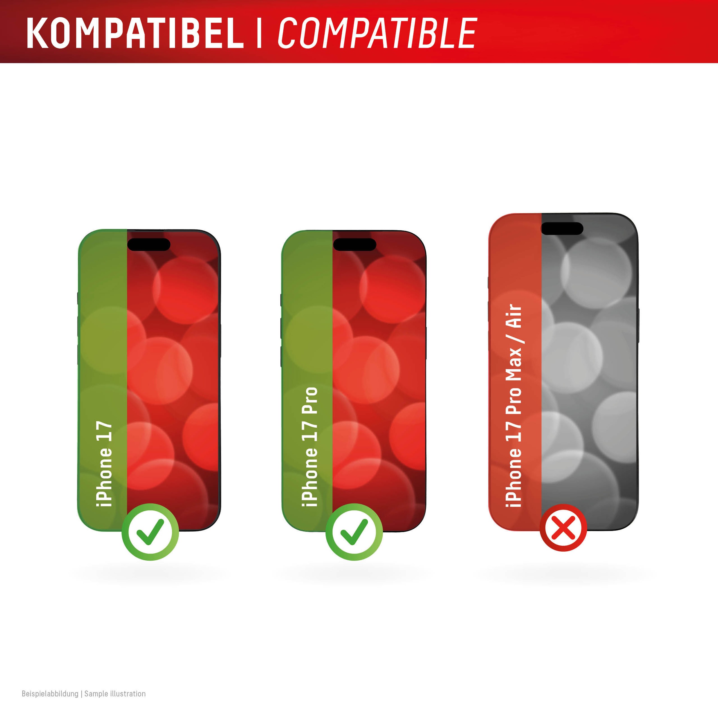 Displex Displayschutzglas »Premium Glass Screen Protector Anti-Reflex« für Apple iPhone 17 Pro Displayschutzfolie, Schutzfolie, Bildschirmschutz, kratz- & stossfest