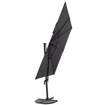 Handson zweefparasol Ibiza zwart  Ø 300 cm