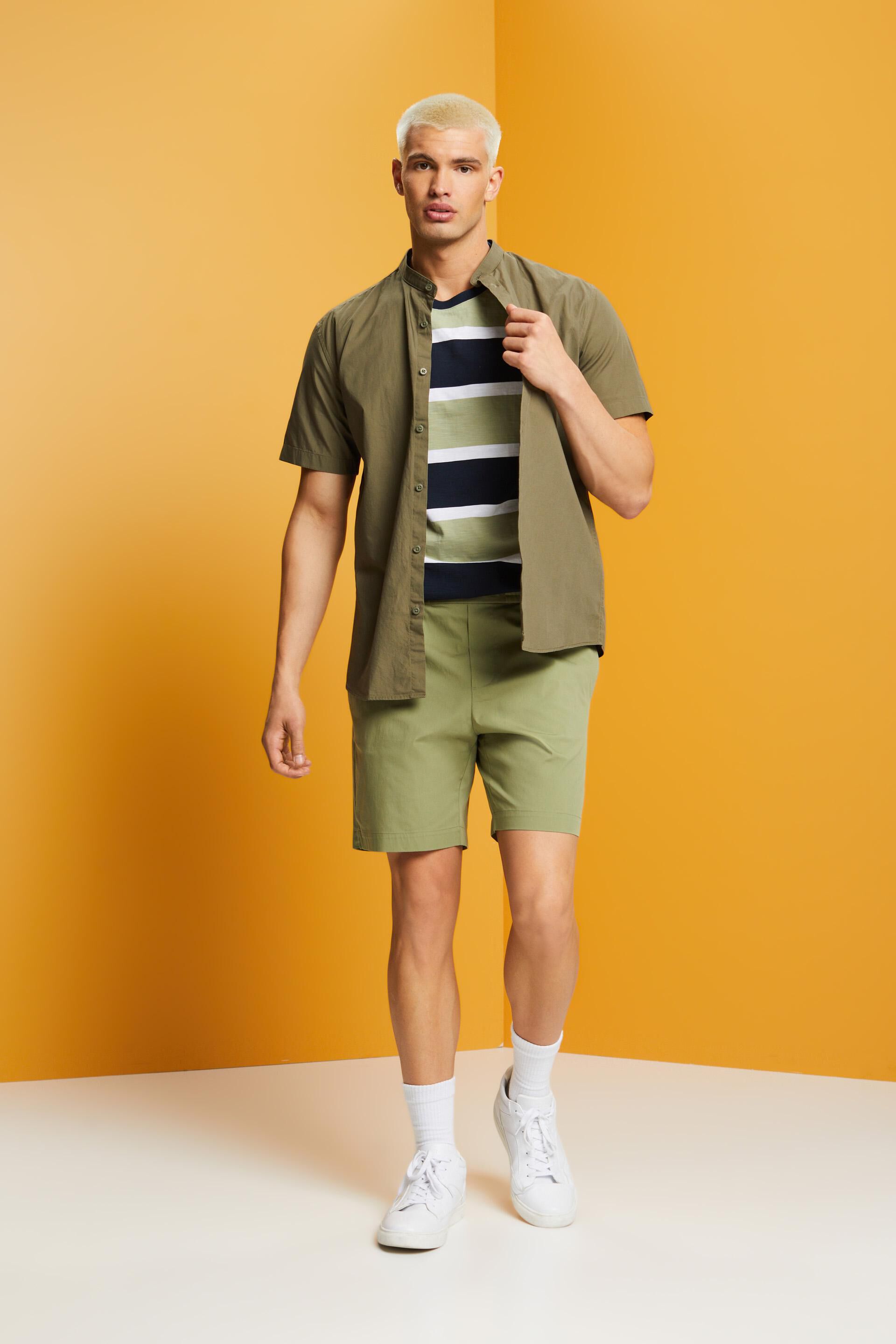 Short à enfiler en popeline de coton