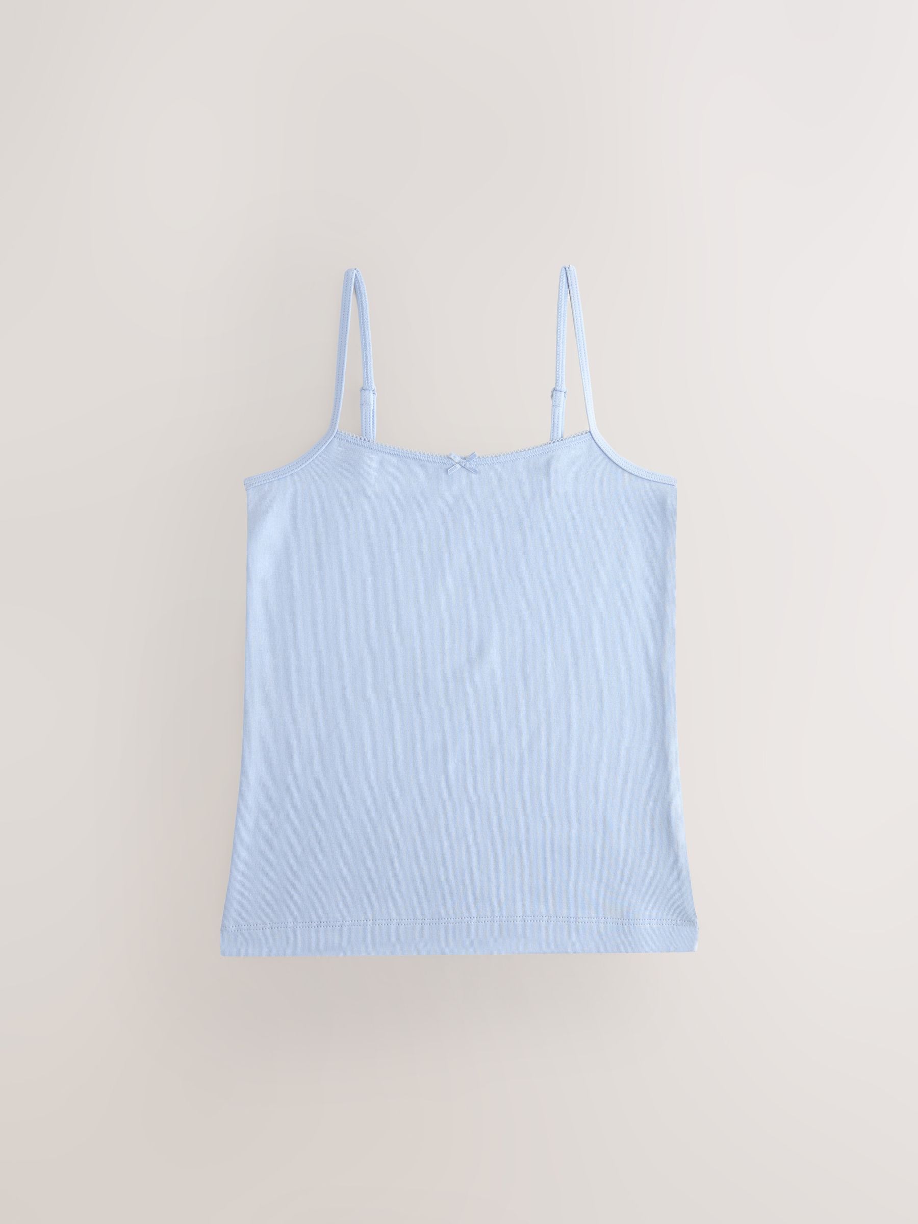 Blauw - Verpakking van 3 cami topjes met bandjes en print (1,5 - 16 jr)
