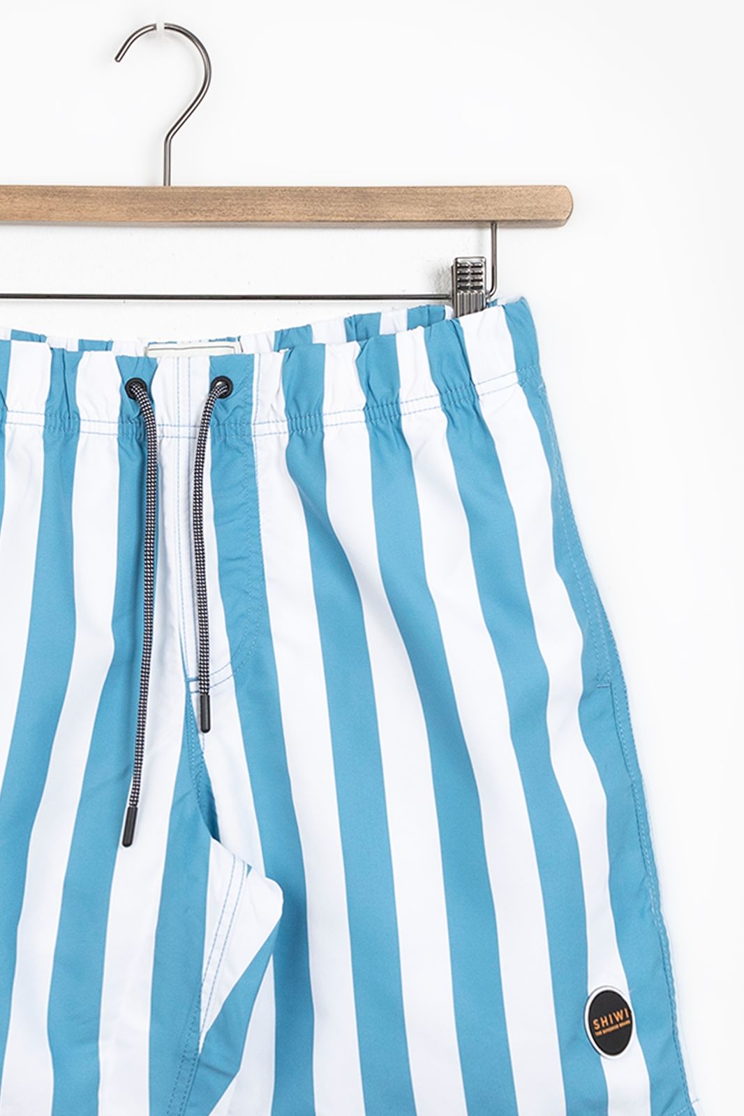 Shiwi blauw gestreepte zwembroek