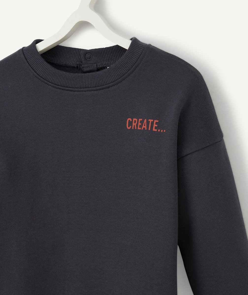 LE SWEAT ÉVOLUTIF BLEU MARINE EN COTON PIMA