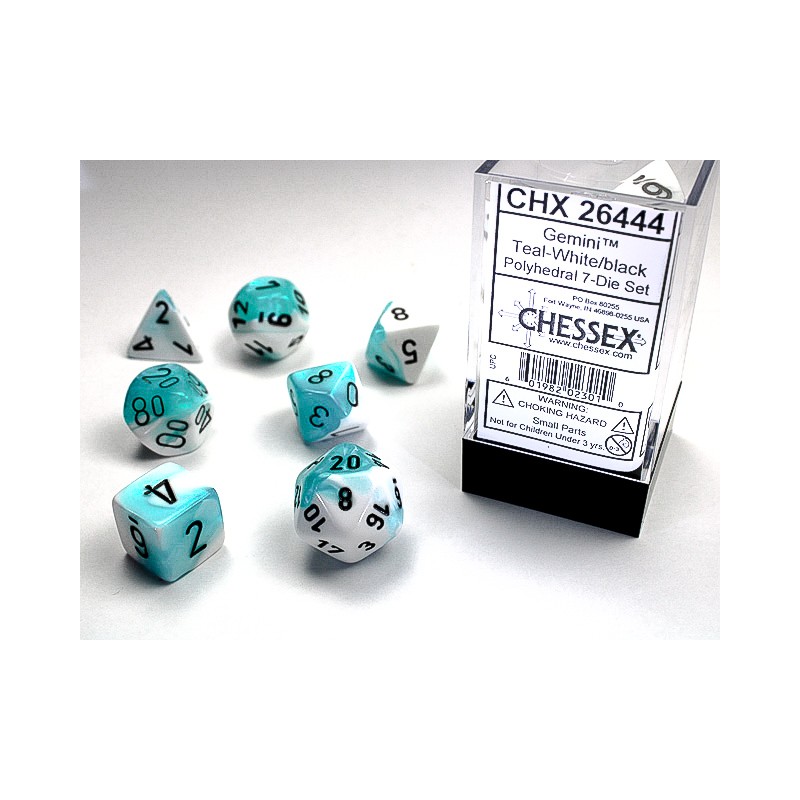 7 dés * gemini * BLANC & SARCELLE