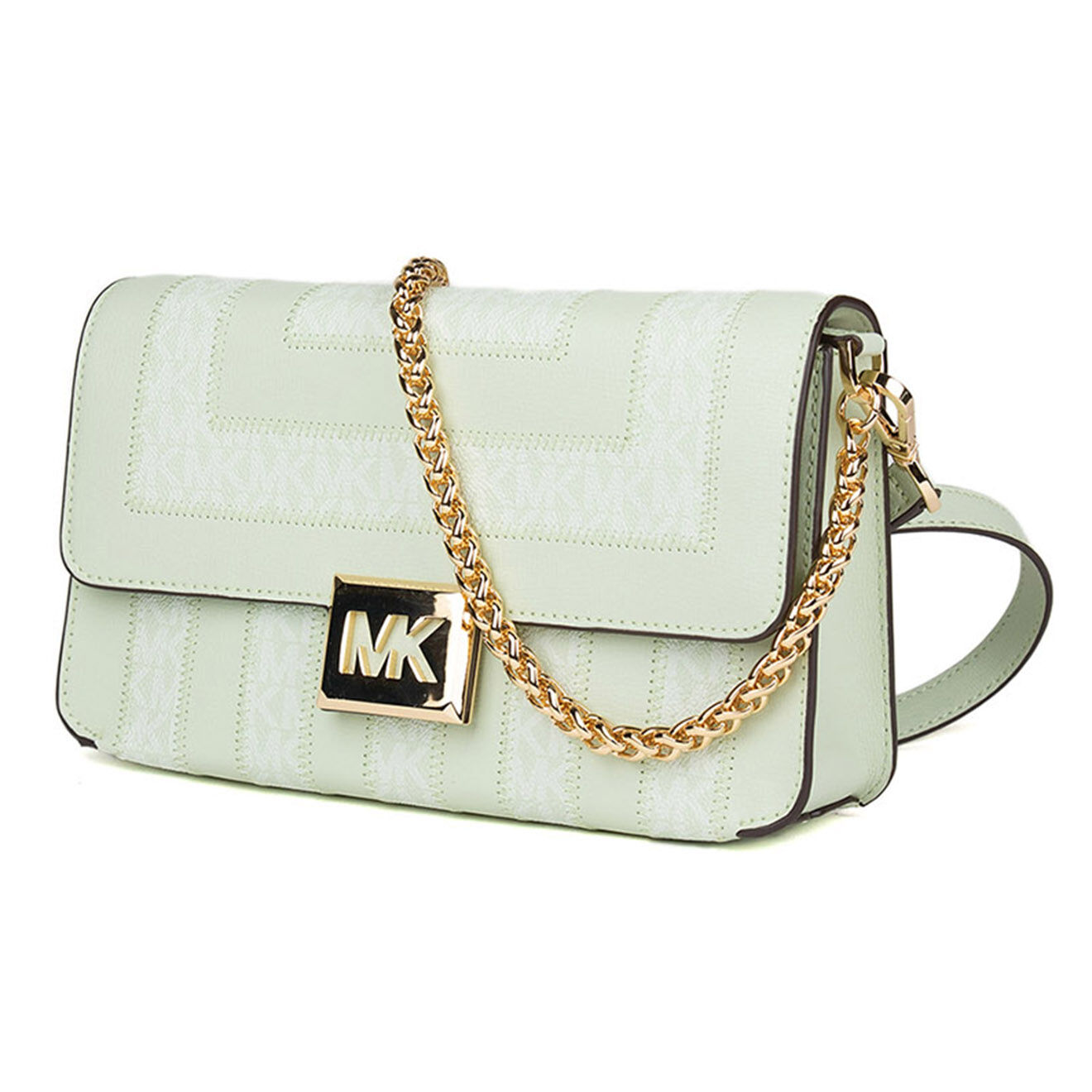 Michael Kors Sac bandoulière en Cuir Sonia vert/multicolore - 26x15x6 cm