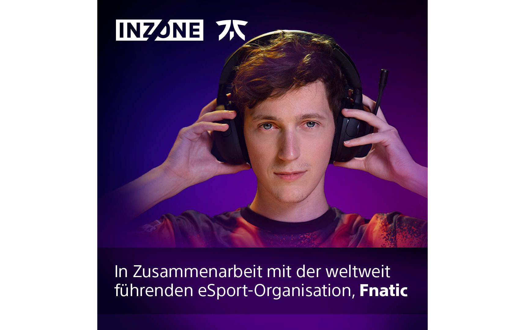 Headset INZONE H5 Schwarz<br>Leichtes, weiches und kabelloses Gaming-Headset