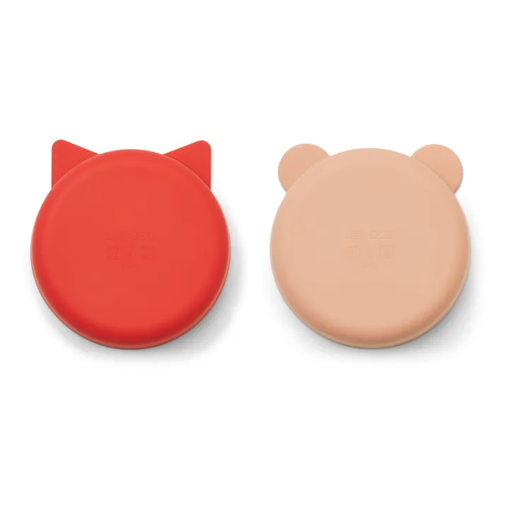 Liewood Bols Vanessa en silicone - Set de 2 | Rouge