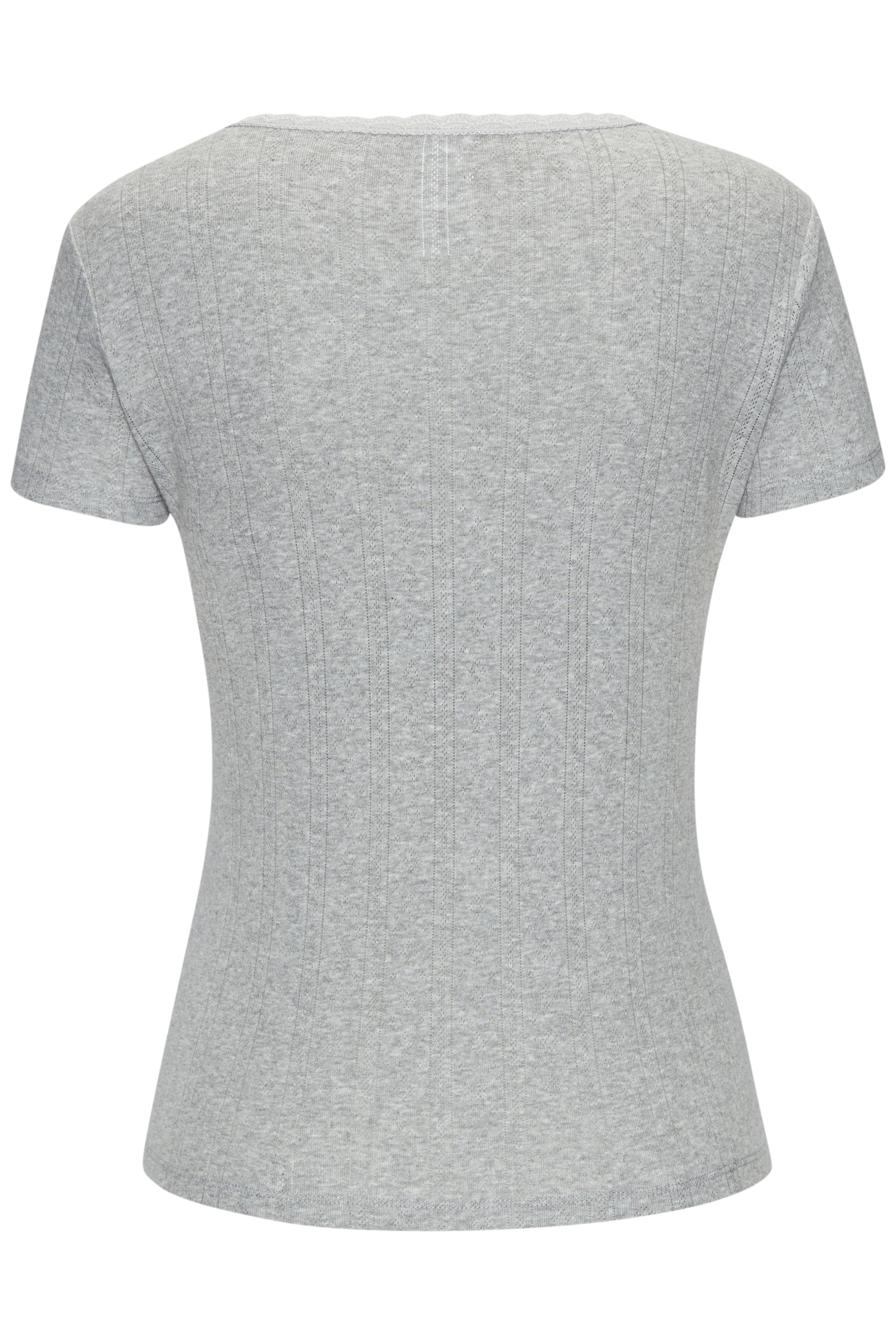 Vivance T-Shirt , aus weichem Pointelle-Strick mit Spitze