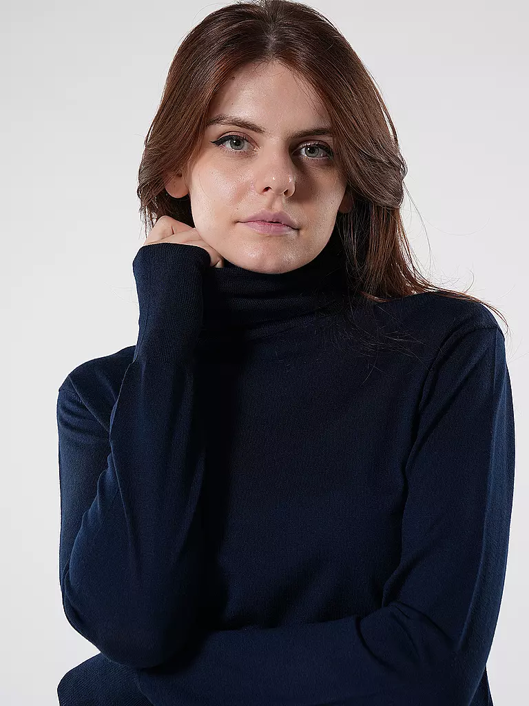 ASPESI Rollkragenpullover  dunkelblau