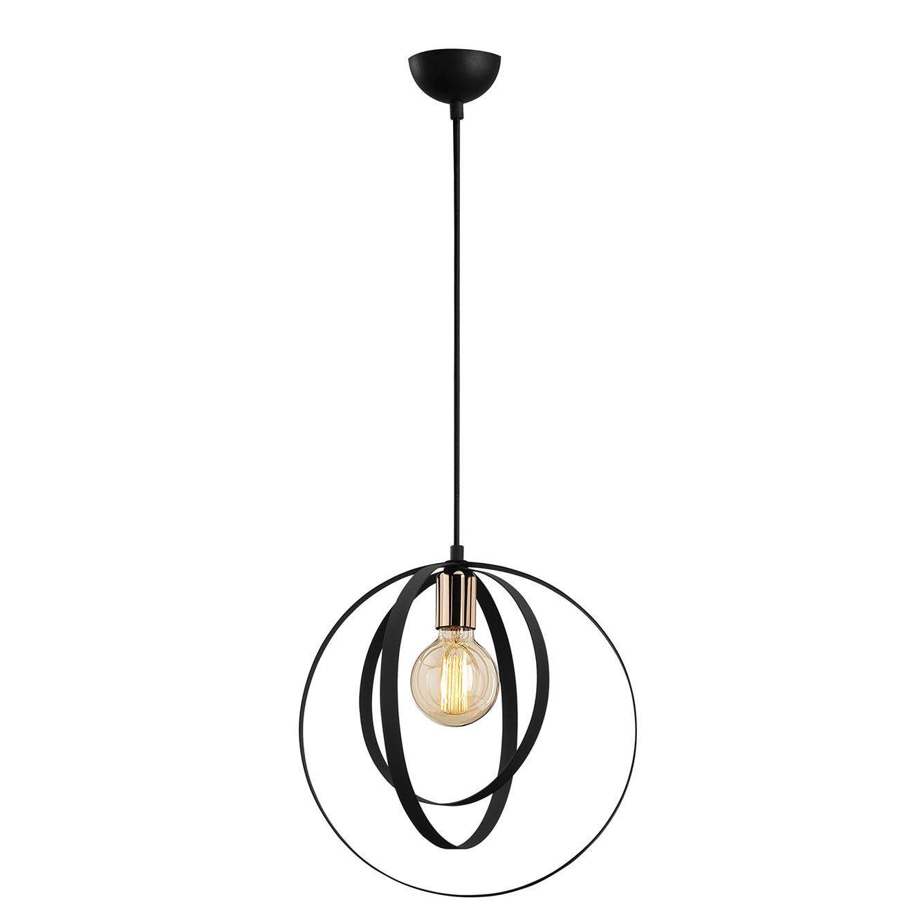 Opviq Suspension Vaveyla noire  -  D. 35xh.131 cm