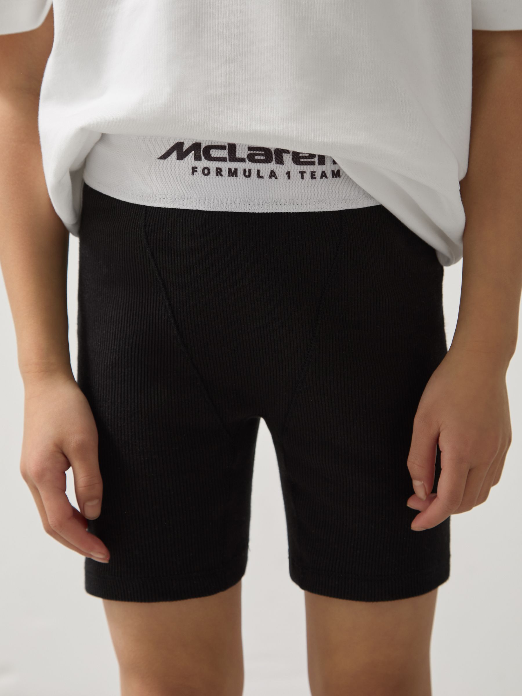 Reiss McLaren F1 Team Ribbed Cycle Shorts