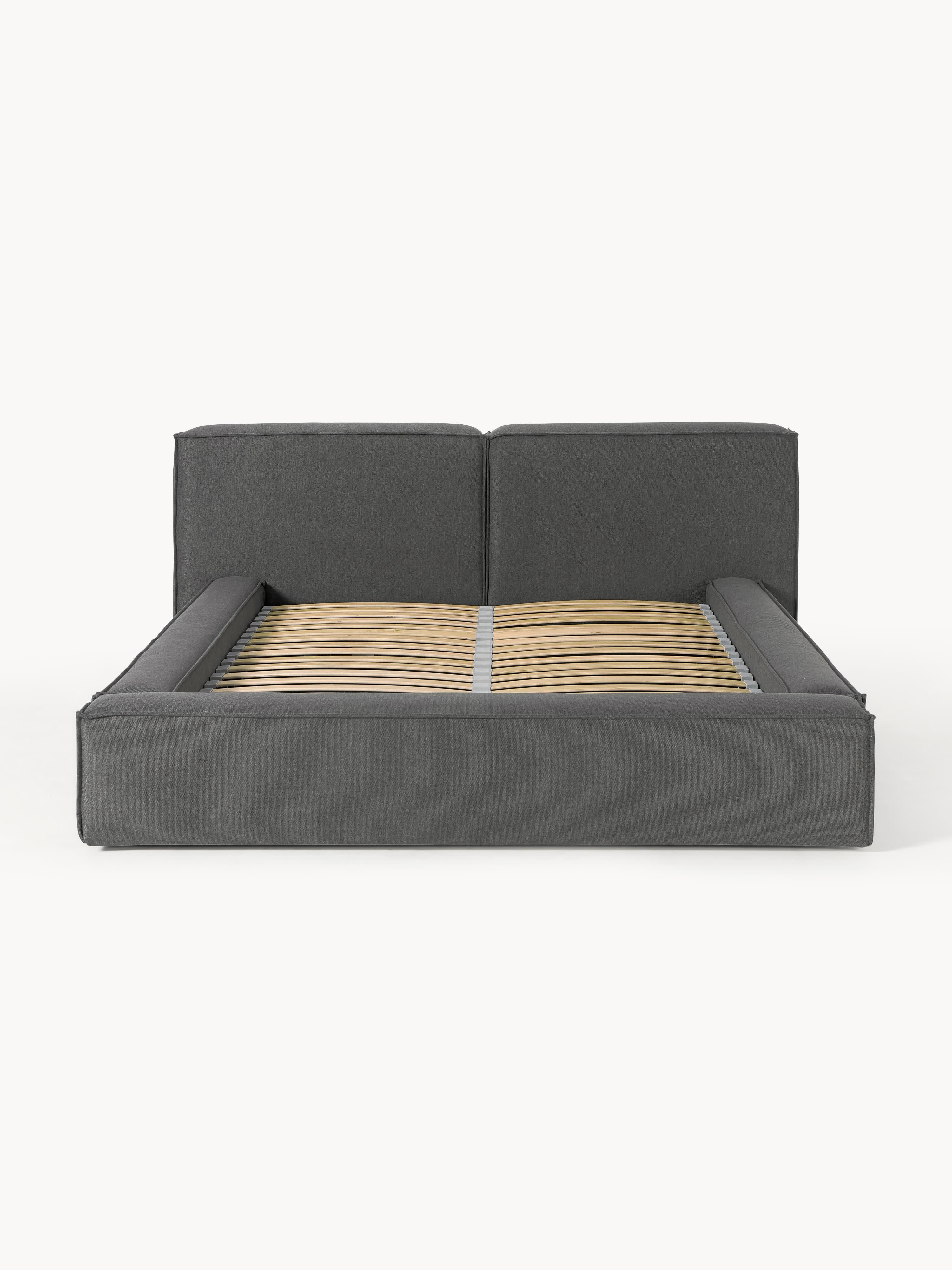 Gestoffeerd bed Lennon met opbergruimte