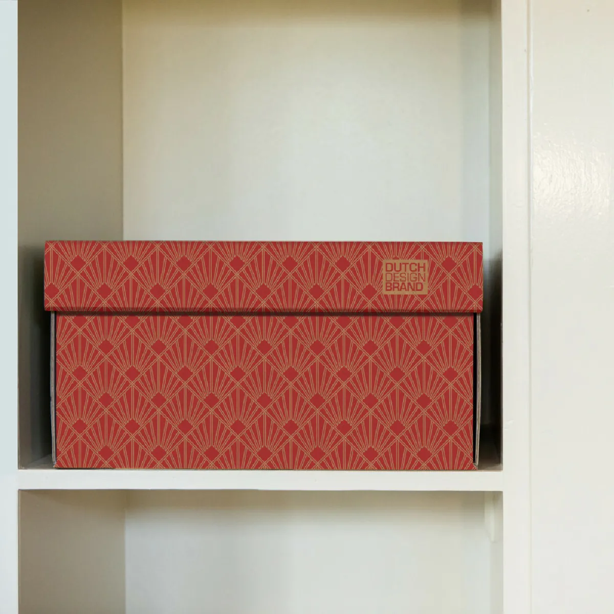 Dutch Design Brand Boîte de rangement Velvet Red