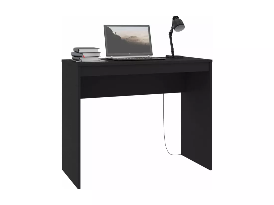 Bureau Noir 90x40x72 cm Bois d'ingénierie