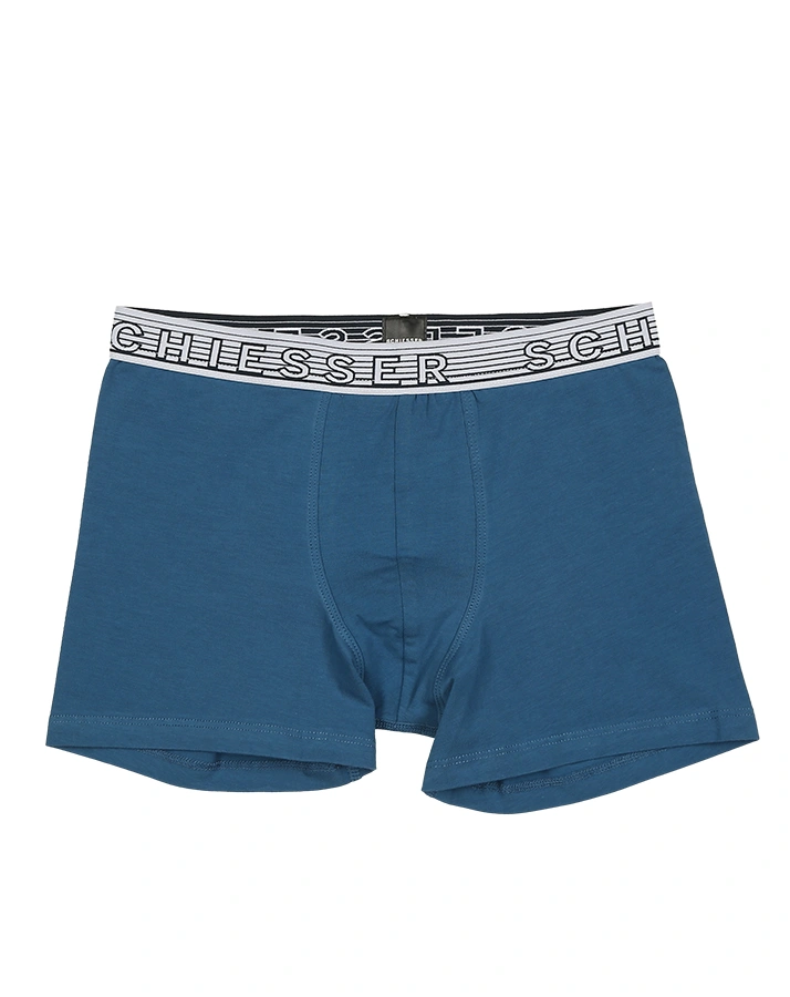 Boxershorts 95/5 3er Pack mit Schriftzug in blau