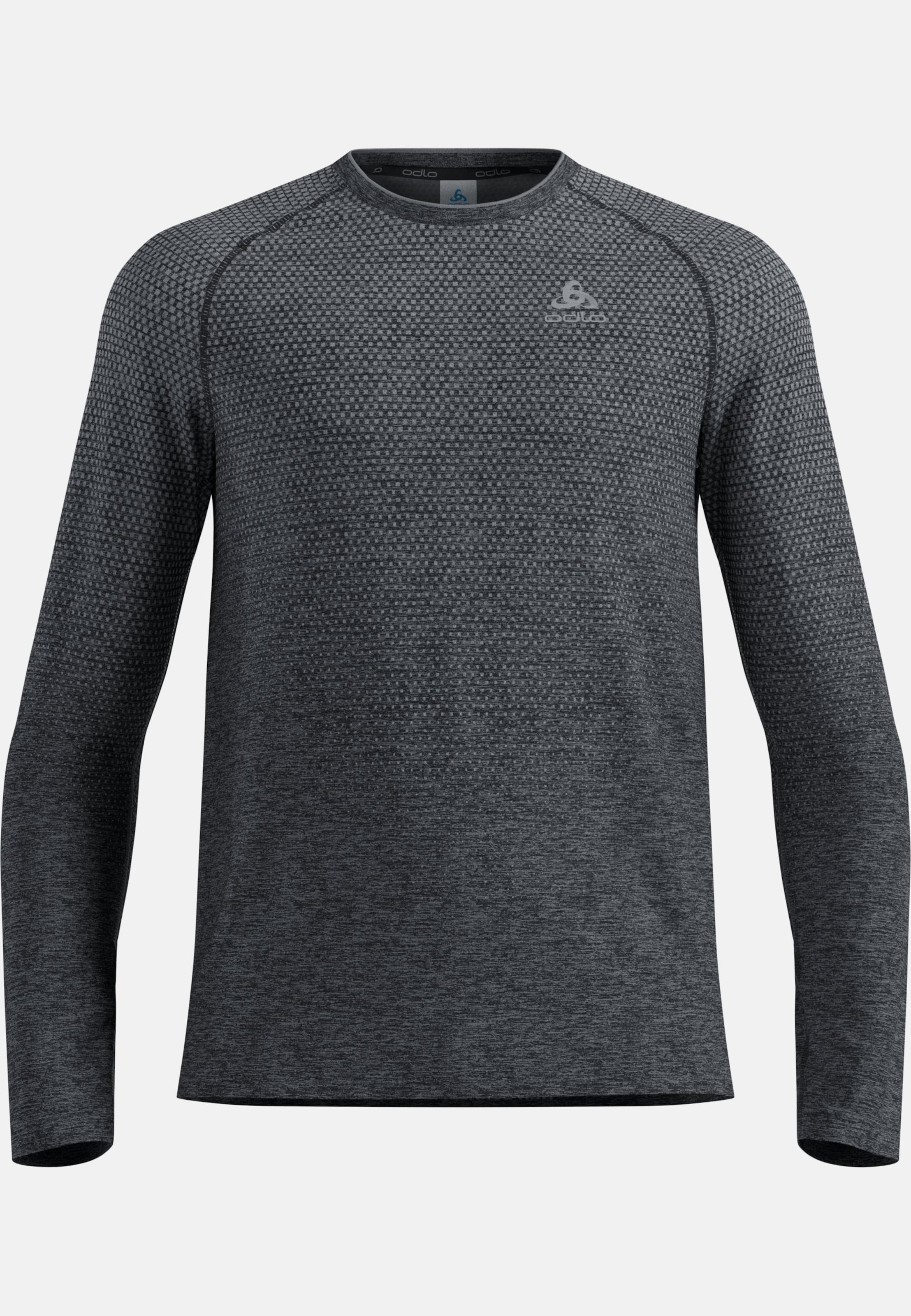 Essentials Seamless Langarm-Laufshirt in grey melange