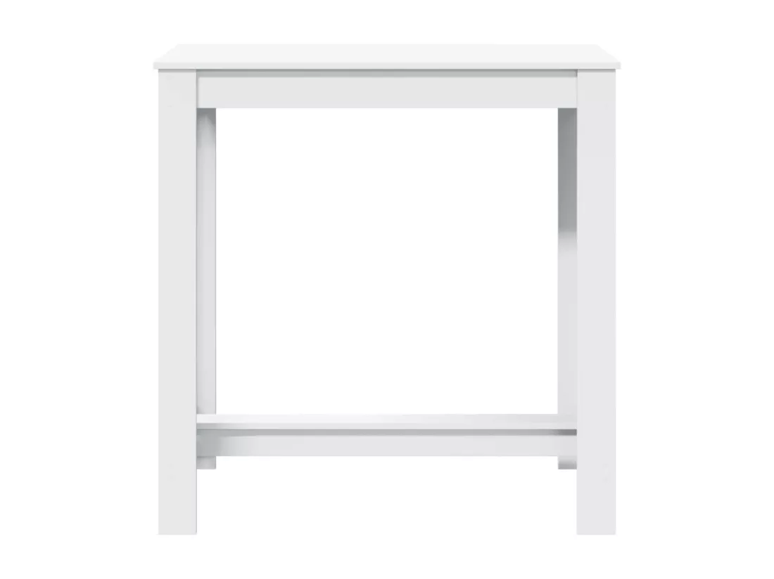 Table de bar blanc 102x50x103,5 cm bois d'ingénierie