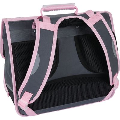 Cartable Cosmic Girl - 38 cm - 2 compartiments - gris anthracite - Oberthur