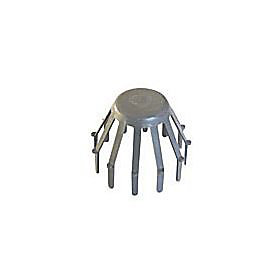 Crapaudine pvc ø80 mm gris Interplast