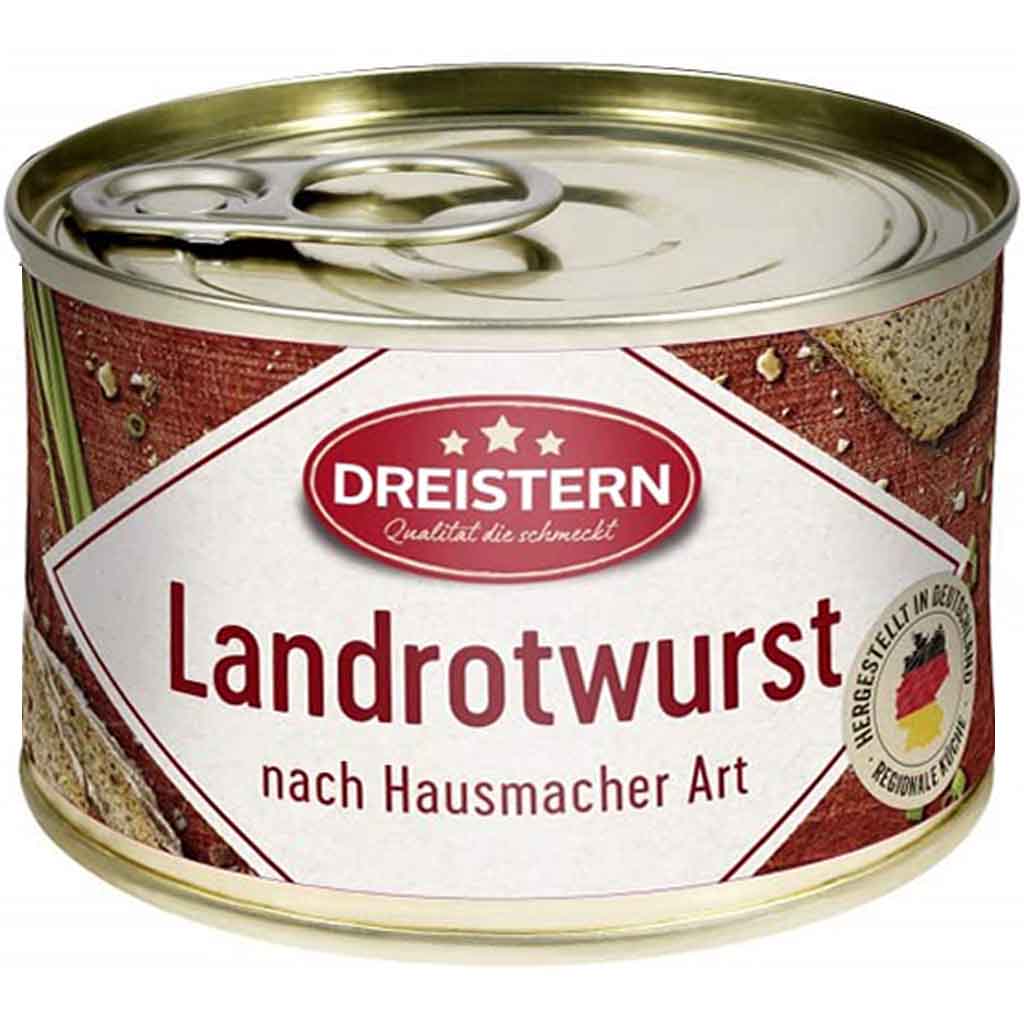 Dreistern Landrotwurst 160g MHD:7.10.27
