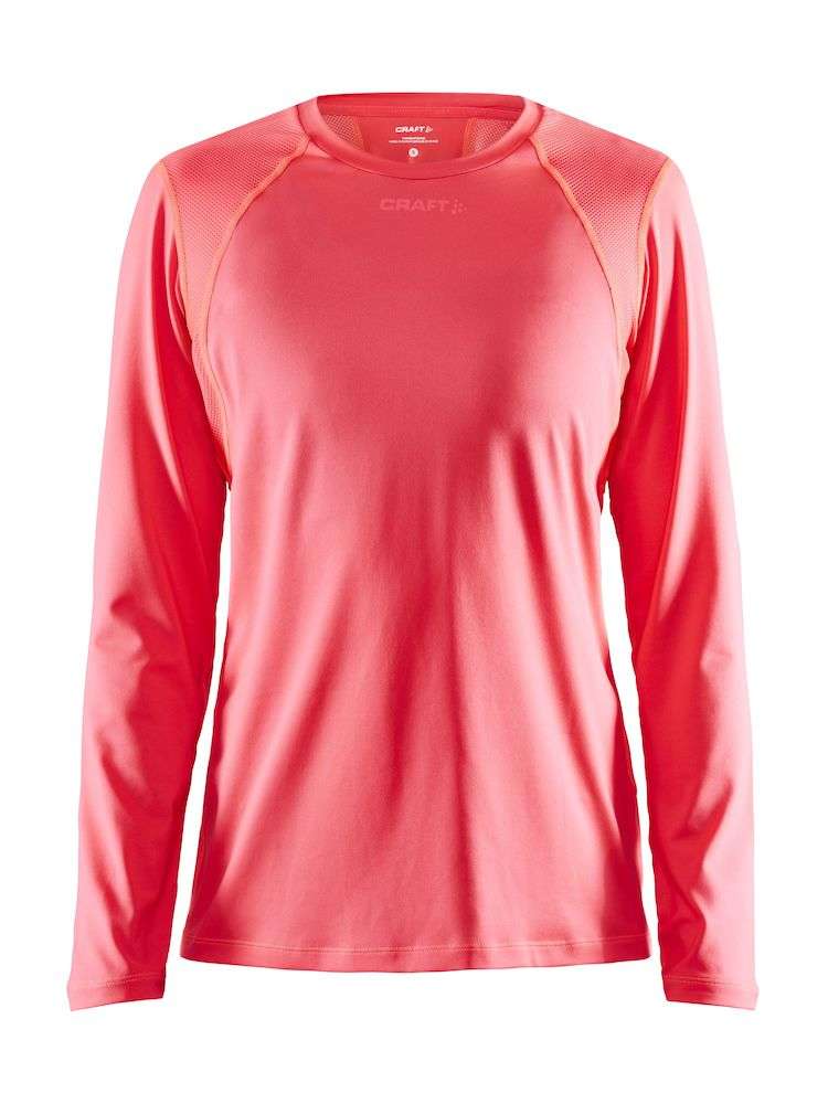 Craft ADV Essence Hardloopshirt Lange Mouwen Roze/Roze Dames