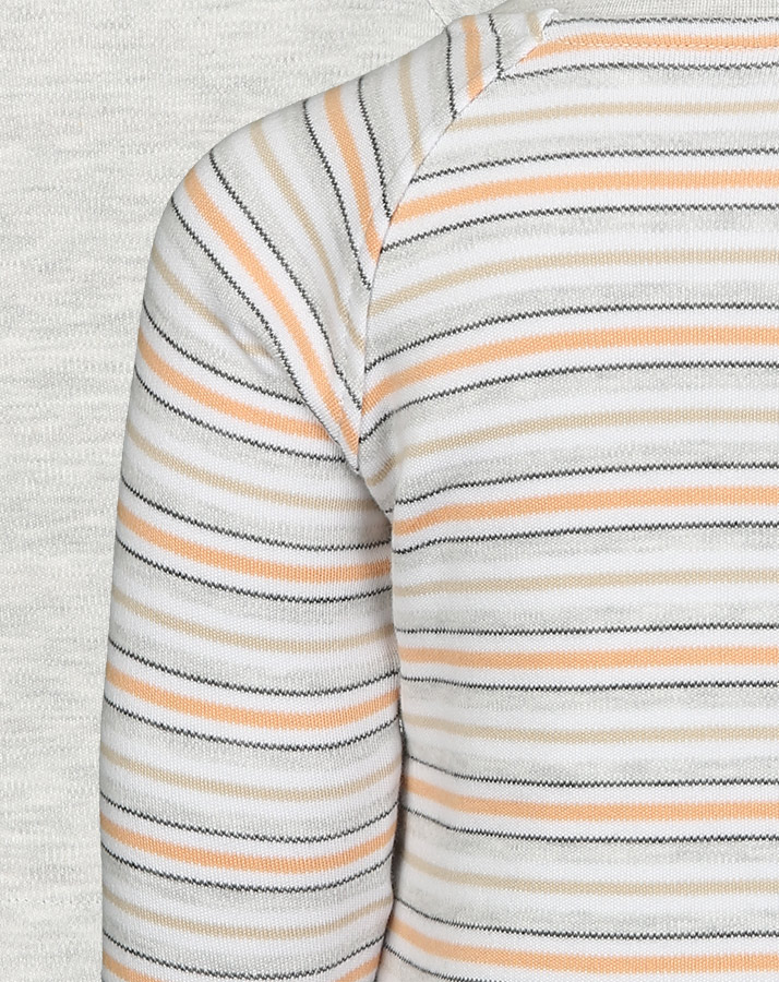 Wendejacke RINGEL LAMA in grau melange/orange