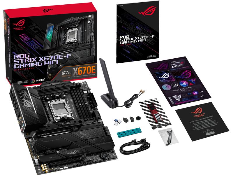 ASUS ROG Mainboard STRIX X670E-F GAMING WIFI Gaming ATX-Mainboard mit X670E-Chipsatz