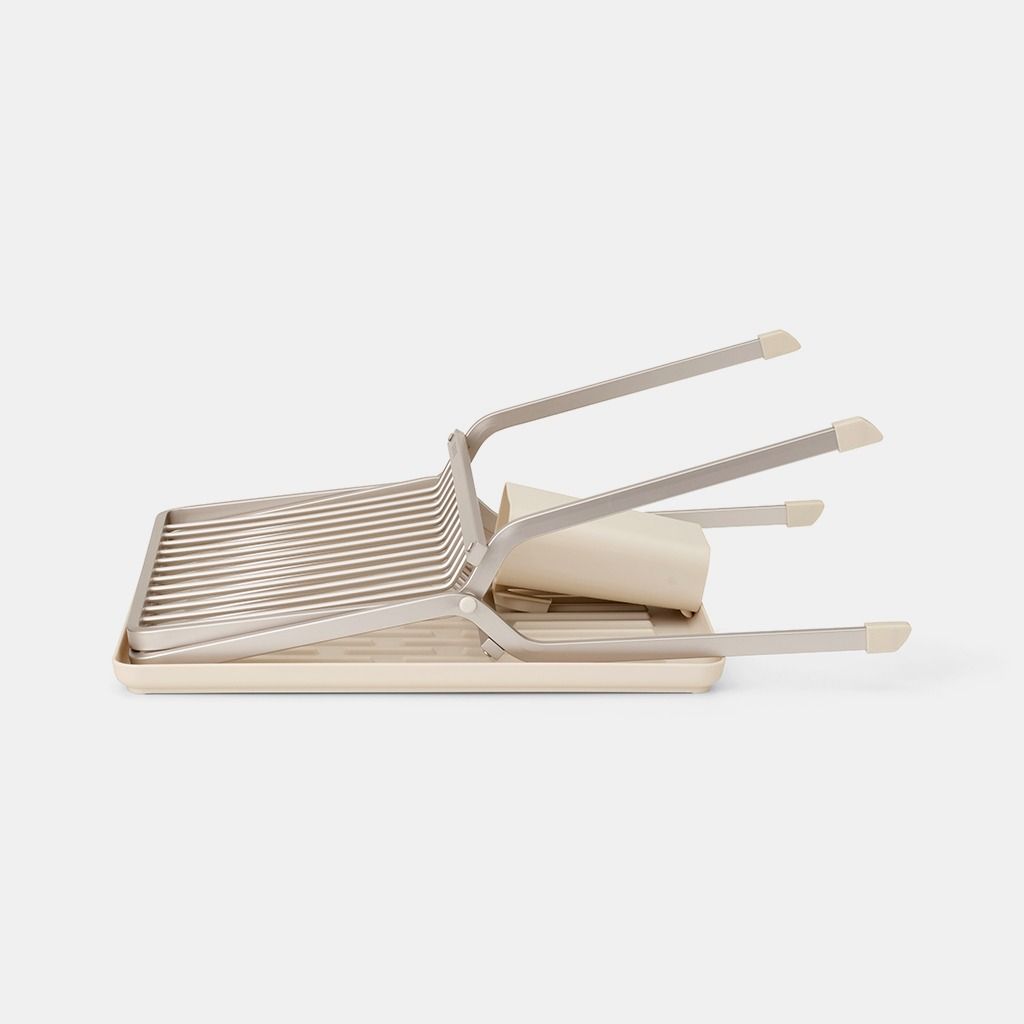 SinkSide Inklapbaar afdruiprek - Soft Beige