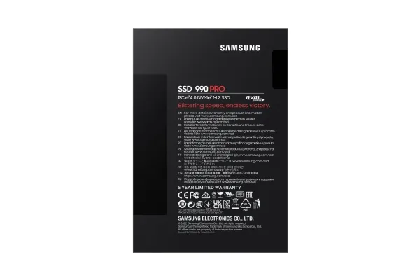 Samsung 990 PRO MZ-V9P2T0BW - SSD - krypteret - 2 TB - intern - M.2 2280 - PCIe 4.0 x4 (NVMe) - 256-bit AES - TCG Opal Encryption 2.0