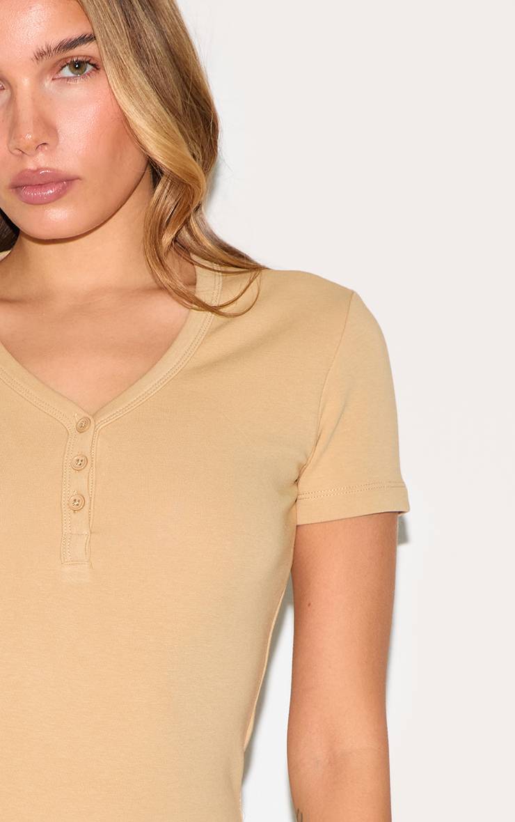 Gris Pierre Body À Manches Courtes Avec Boutons En Jersey Interlock Premium