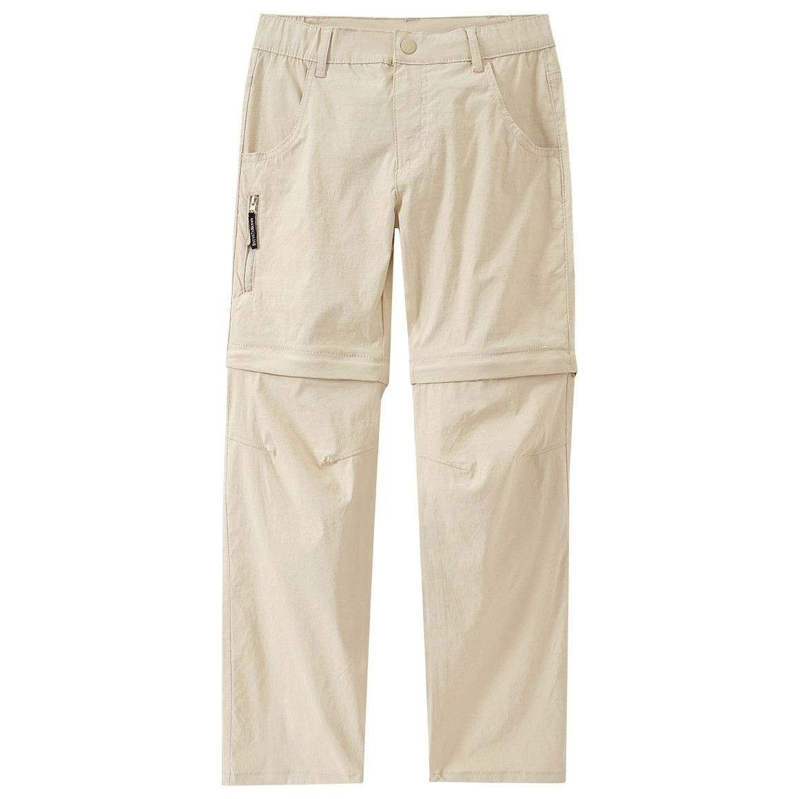 Yigga Kinder Trekking-Hose mit Zippertasche beige