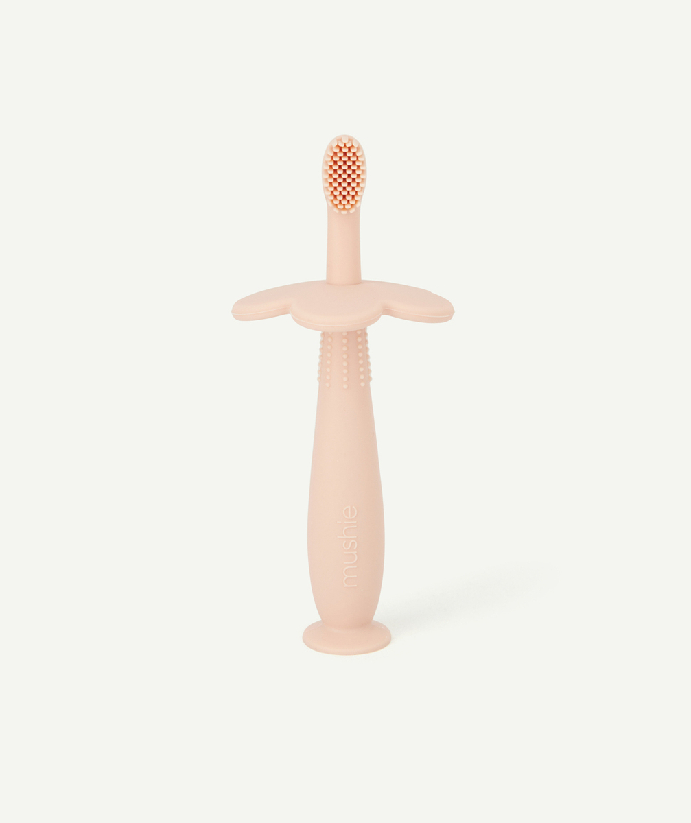 MUSHIEBROSSE À DENTS FLEUR ROSE BÉBÉ