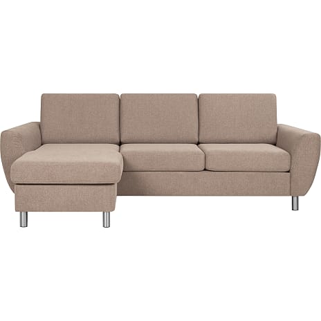 Madrid Nordic vendbar sofa med chaiselong - taupe