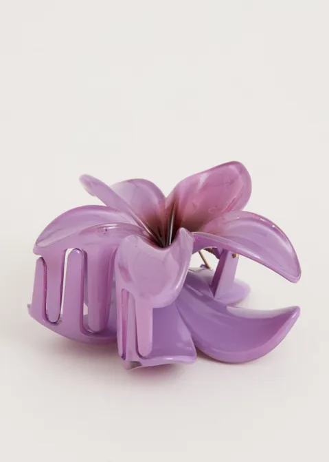 Haarclip bloem paars (LILA D)