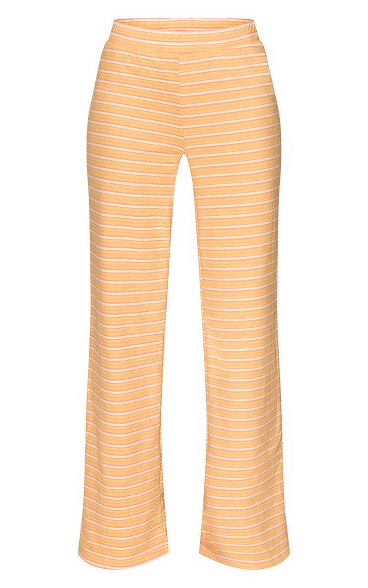 Pêche Ensemble Coordonné Joggers Taille Basse Jambe Droite En Molleton Rayé Doux
