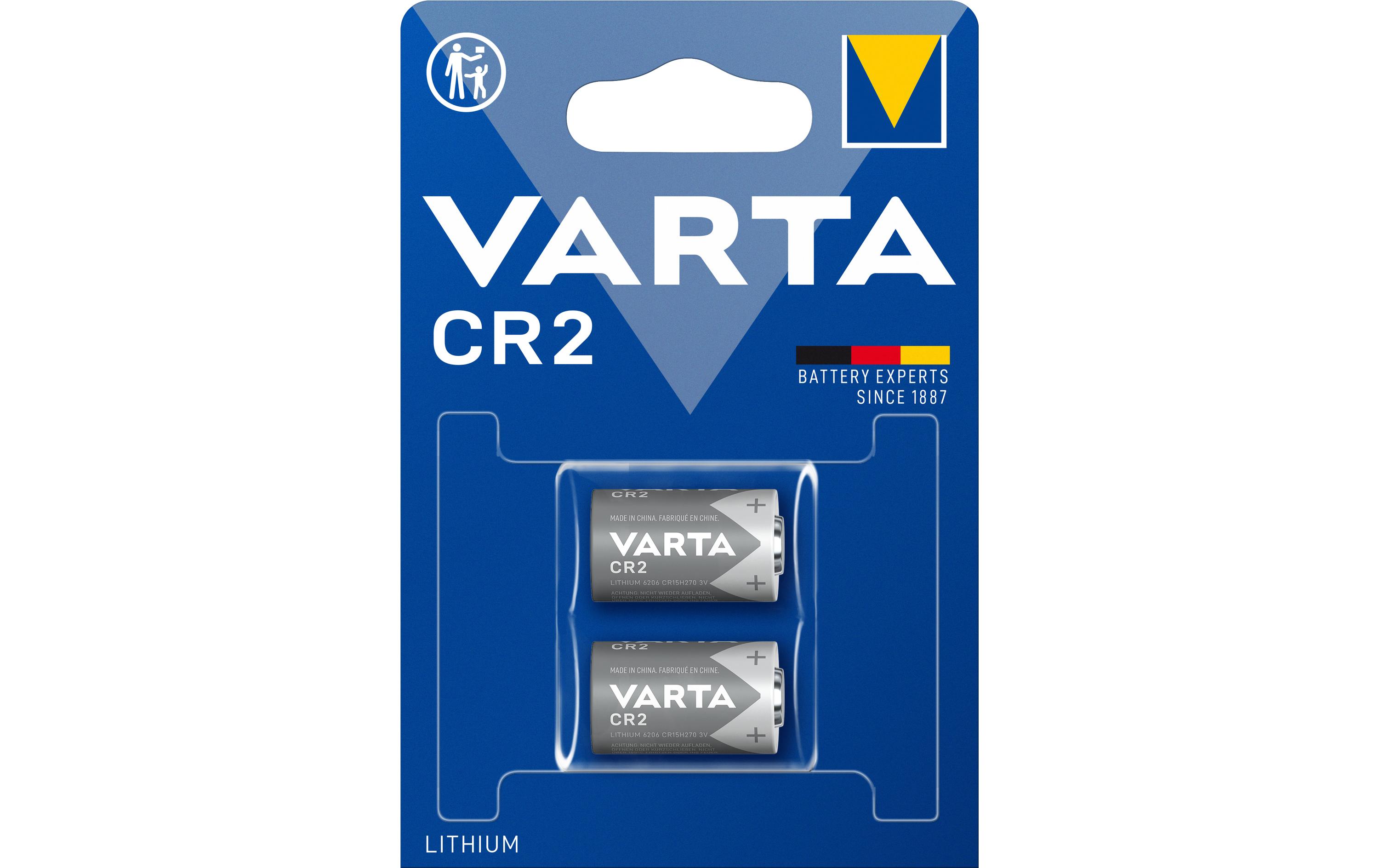 Photobatterie Lithium CR2 , 2 StückLithium-Batterie, Typ CR2, 2 Stück