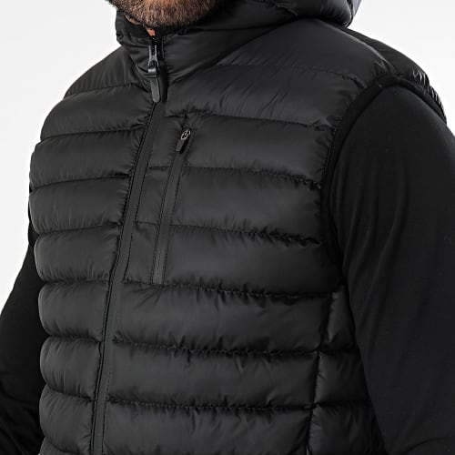 Doudoune Capuche Sans Manche 0001 Noir