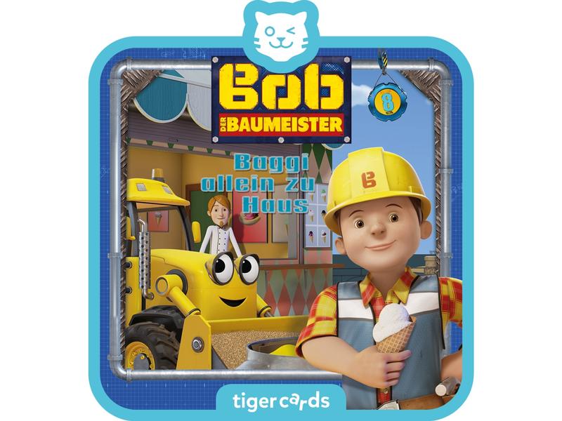 Tigermedia tigercard Bob der Baumeister Baggi allein zu Hau Hörbuch Karte für die Tigerbox