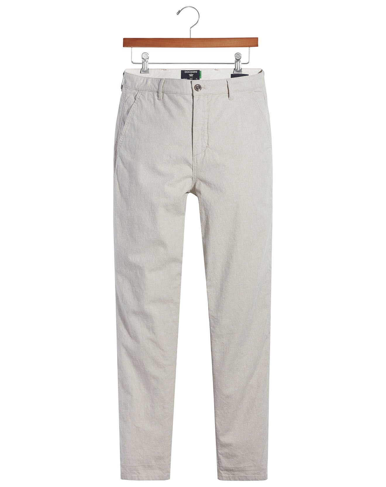 Dockers Pantalon chino Alpha Icon Tapered à rayures beige/blanc
