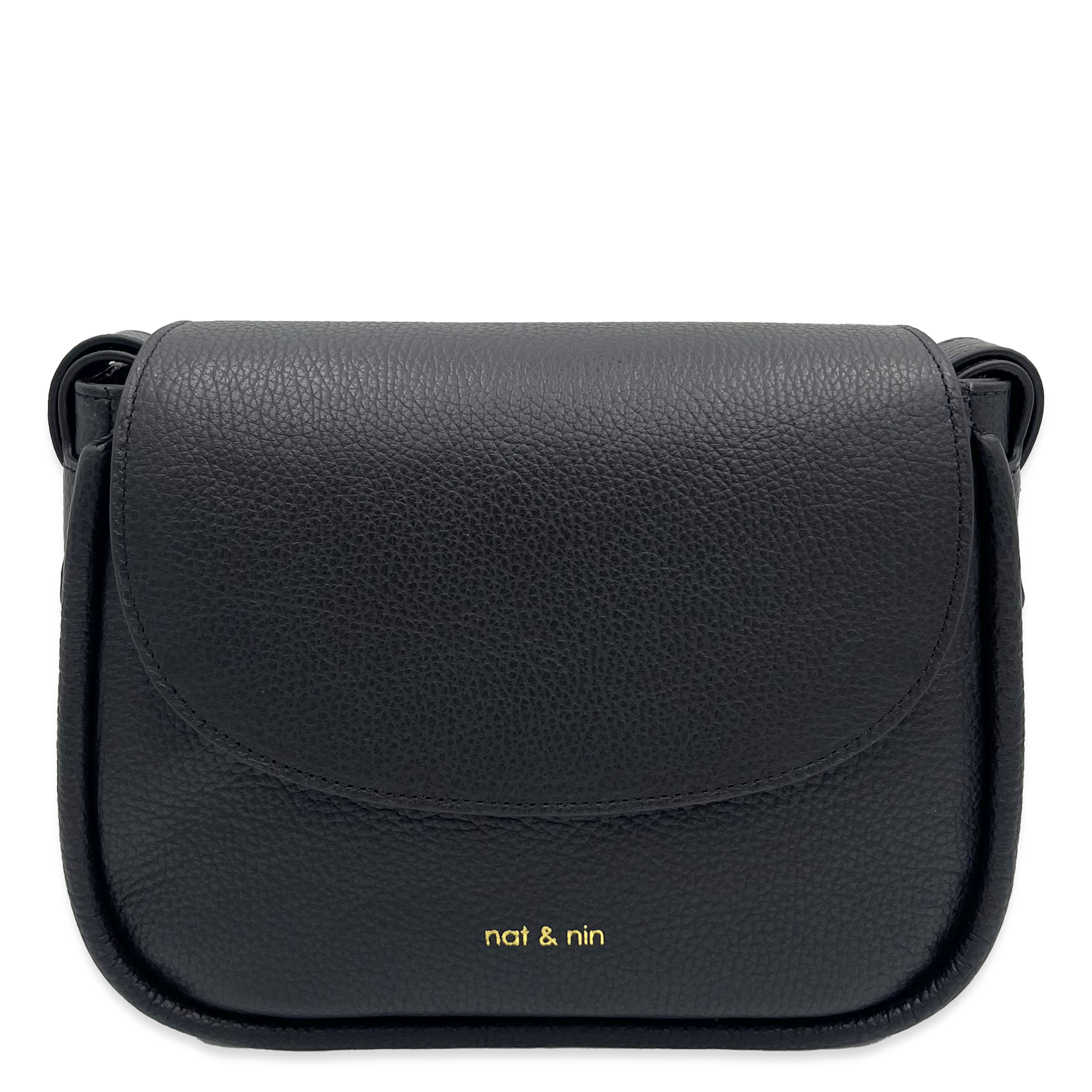 EMIKO - Sac besace en cuir| Noir