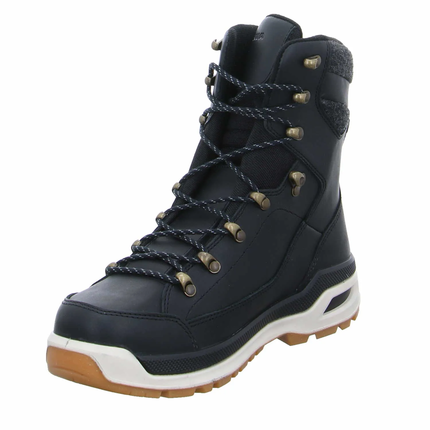LOWA Snowboots Schwarz Leder