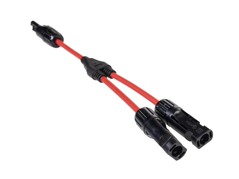 FURBER.power Y-Verteiler FC4 1 auf 2, Set Splitter-Set mit zwei Y-förmigen Kabeln (MC4-kompatibel)