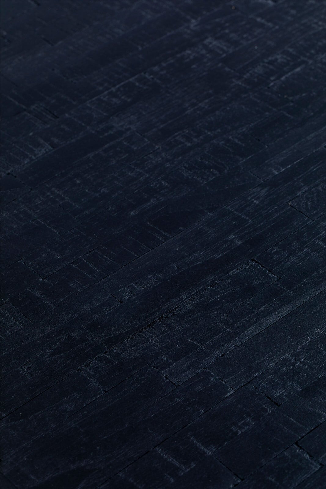 Esstisch SURI 90 x 200 cm Teakholz massiv schwarz