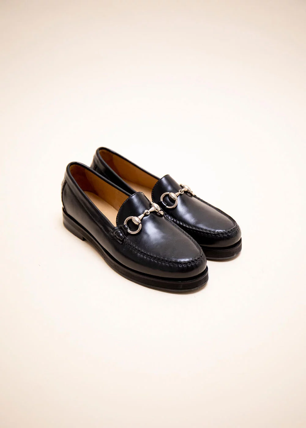 MOCASSIN MORSETI SPAZZO MOC CUIR NOIR