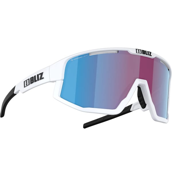 Lunette vélo BLIZ FUSION MATTE WHITE/NORDIC LIGHT BEGONIA/VIOLET W BLUE