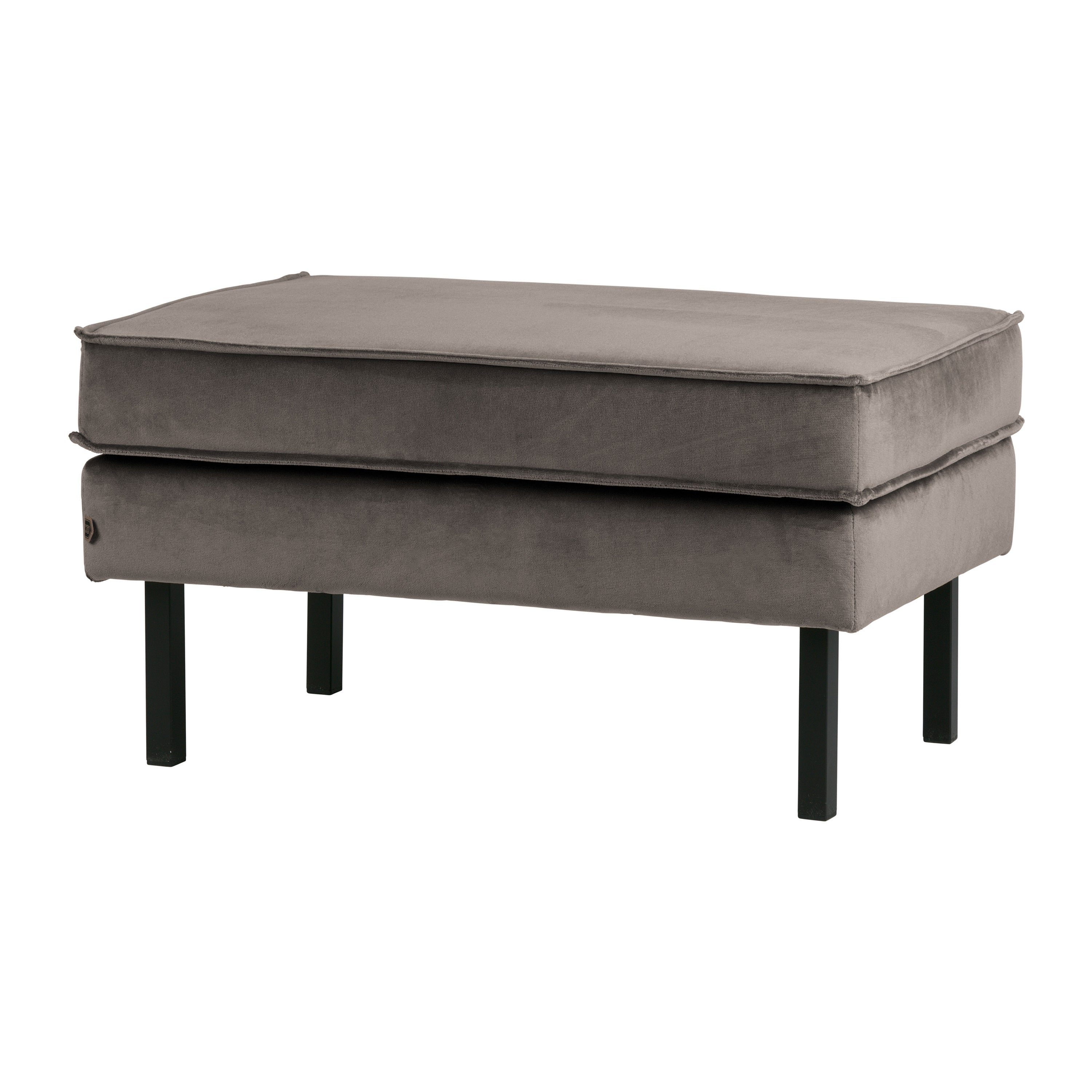 WOOOD Rodeo Hocker - Velvet - Taupe