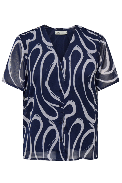 Jacqueline de Yong blauwe dames blouse