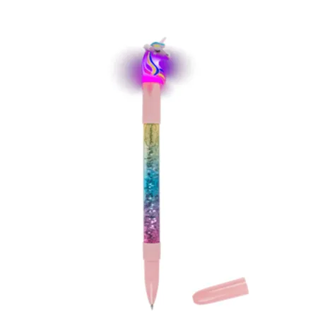 Out of the Blue Kugelschreiber, Einhon, mit Glitter & farbwechselnder LED